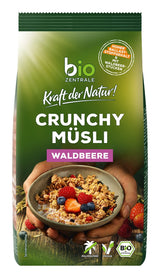 Krokante muesli met bessen Biozentrale | 375 g biologische Muesli | Ideaal voor het ontbijt en je kopje meeneemmuesli | Een alternatief voor mueslirepen
