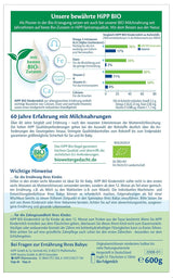 HiPP biologische groeimelk (4 x 600 g) na 12 maanden met calcium, ijzer, vitamine C en D voor opgroeiende peuters, beste biologische kwaliteit