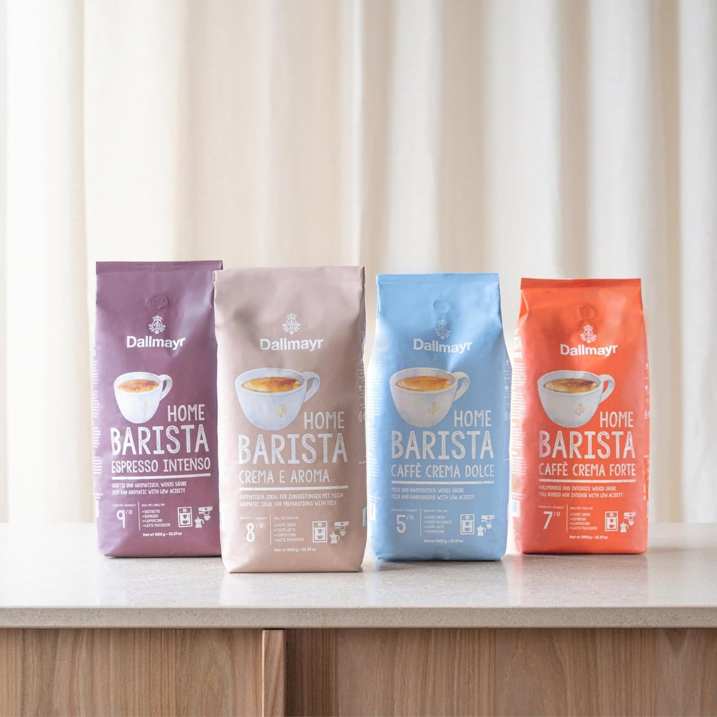 Thuis Barista Caffé Crema Forte 1000g hele bonen