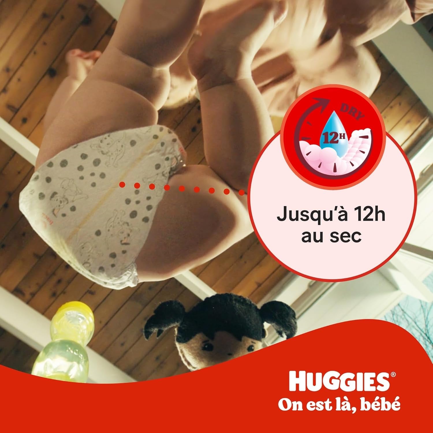 Huggies Babyluiers Little Movers, Disney Design, maat 6, 102 stuks (3 x 34), maanddoos