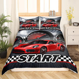 Jungen Cartoon Auto Beddenset 135X200,Kinder Bau Fahrzeuge Tröster Abdeckung Für Kind Kleinkind Teens,Dinosaurier Bettbezug,Traktor Maschinerie Bagger Bettdecke Abdeckung,Lkw Autos Bedtuchen Naty Shop Multi 7 220*240+80*80*2