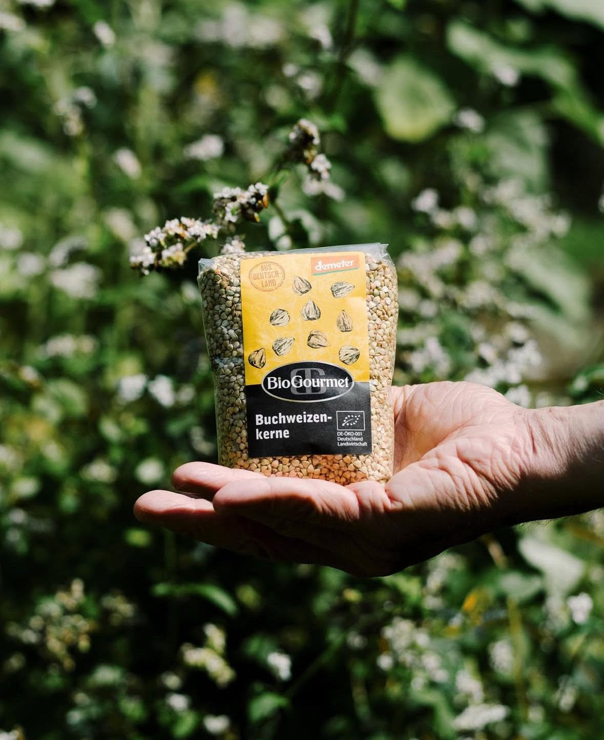 Boekweit BioGourmet Demeter – zak van 500 g | Glutenvrij, vezelrijk en regionaal | Afkomstig uit de Duitse biologische landbouw (Baden-Württemberg/Beieren) | Ideaal voor muesli, salades en bijgerechten