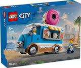 LEGO City Donut Truck - Speelgoedfoodtruck met 2 minifiguren van de politie - Constructiespeelgoed voor jongens en meisjes vanaf 5 jaar - Cadeau-idee voor verjaardagen en feestdagen 60452 Bouwsets Besuche den LEGO-Store