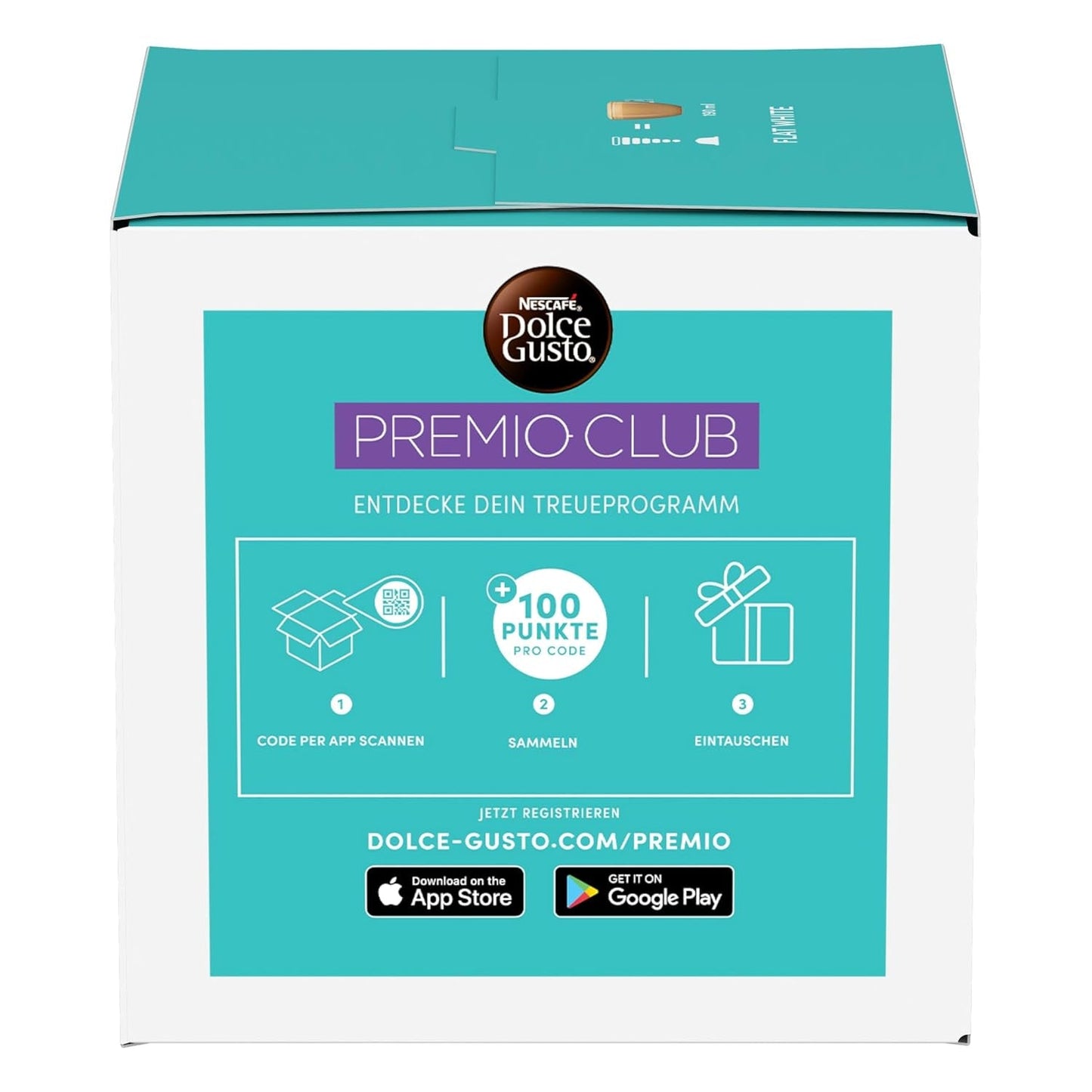 NESCAFÉ DOLCE GUSTO Flat White Kaffeekapseln 3er-pakket (3 x 16 Kapseln)