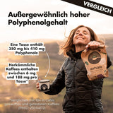 EXHALE Bio GANZE BOHNEN – Dunkel Gerösteter Kaffee – 450g Packung – Mykotoxinfrei & Geeignet für Bulletproof Coffee – Single Origin en 100% Arabica Bohnen