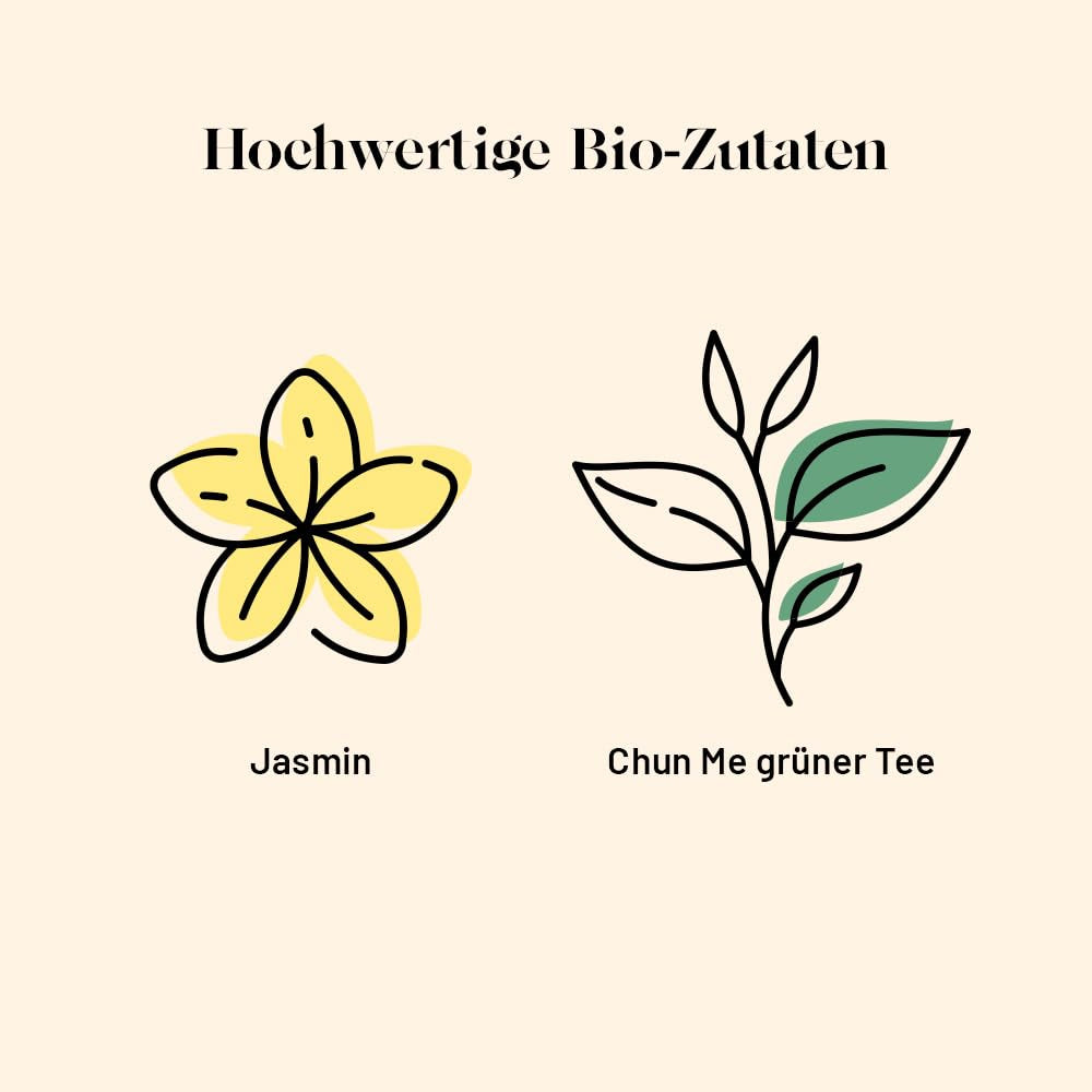 Kusmi Tea - Pak van 2 - Jasmijn Groene Thee - Biologische Jasmijn Groene Thee Blend - 100% Biologische Groene Thee - Kan warm of koud worden geconsumeerd - 2X20 theezakjes