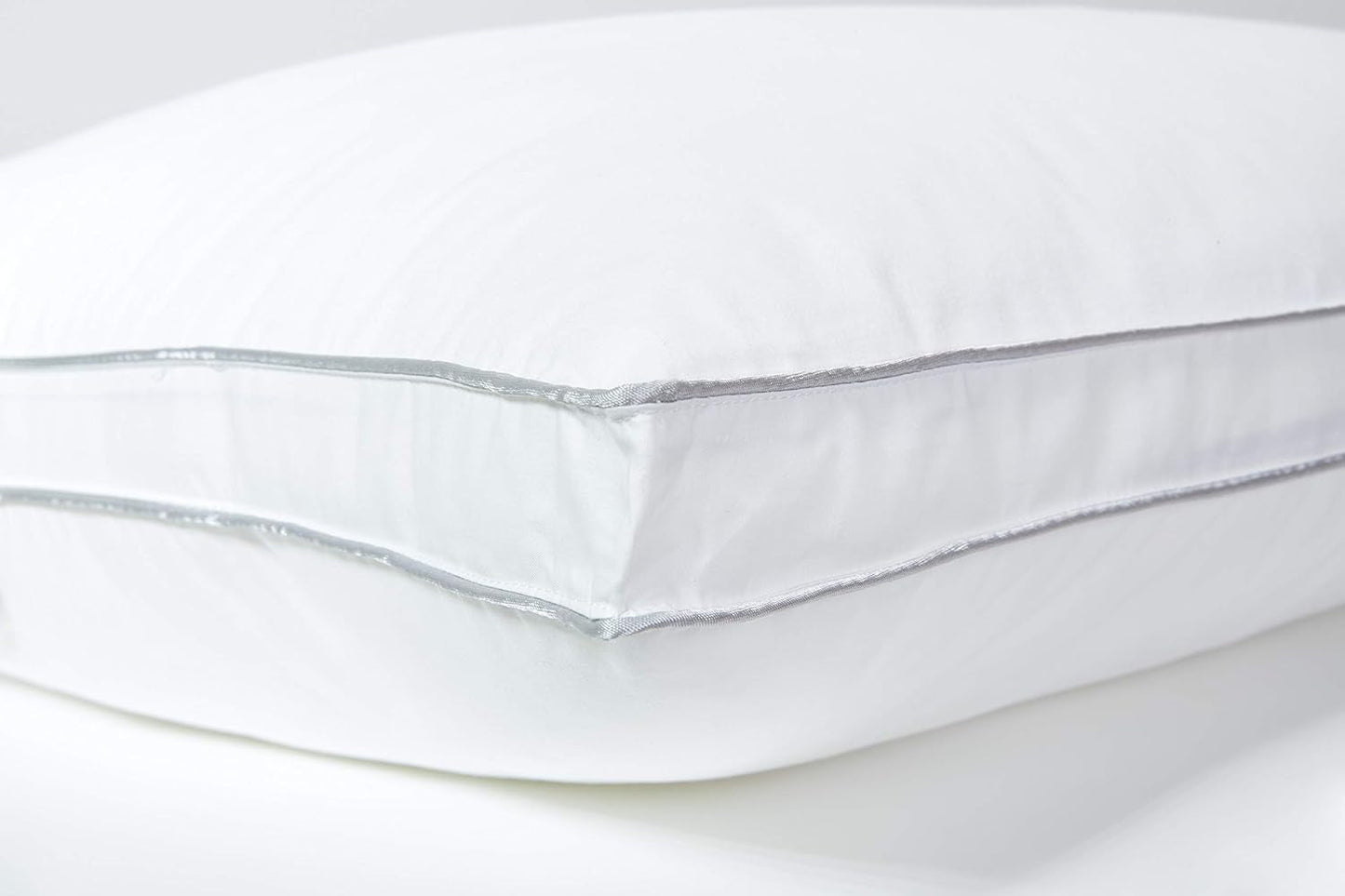 Kussen, Katoen, Percal, 50 X 70 Cm, Fijne Afwerking, Comfort, Percal, 100% Katoen, Hoge Kwaliteit, Zacht, Gemaakt in Frankrijk, Wit 73130220 Naty Shop Standaard Kussens