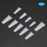 500 stuks valse nageltips, natuurlijke Franse kunstnageltips voor manicure, L, doe-het-zelf nepnagels, ovale UV-gel, nagelaccessoires voor vrouwen en meisjes (natuurlijke kleur)