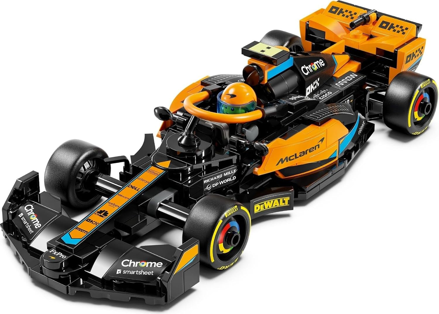 LEGO Speed Champions McLaren Formule 1 Raceauto 2023, speelgoed voor jongens en meisjes vanaf 9 jaar die graag zelfstandig spelen, bouwbaar voertuigmodel, kinderkamerdecoratie 76919 Bouwsets Besuche in LEGO-Store