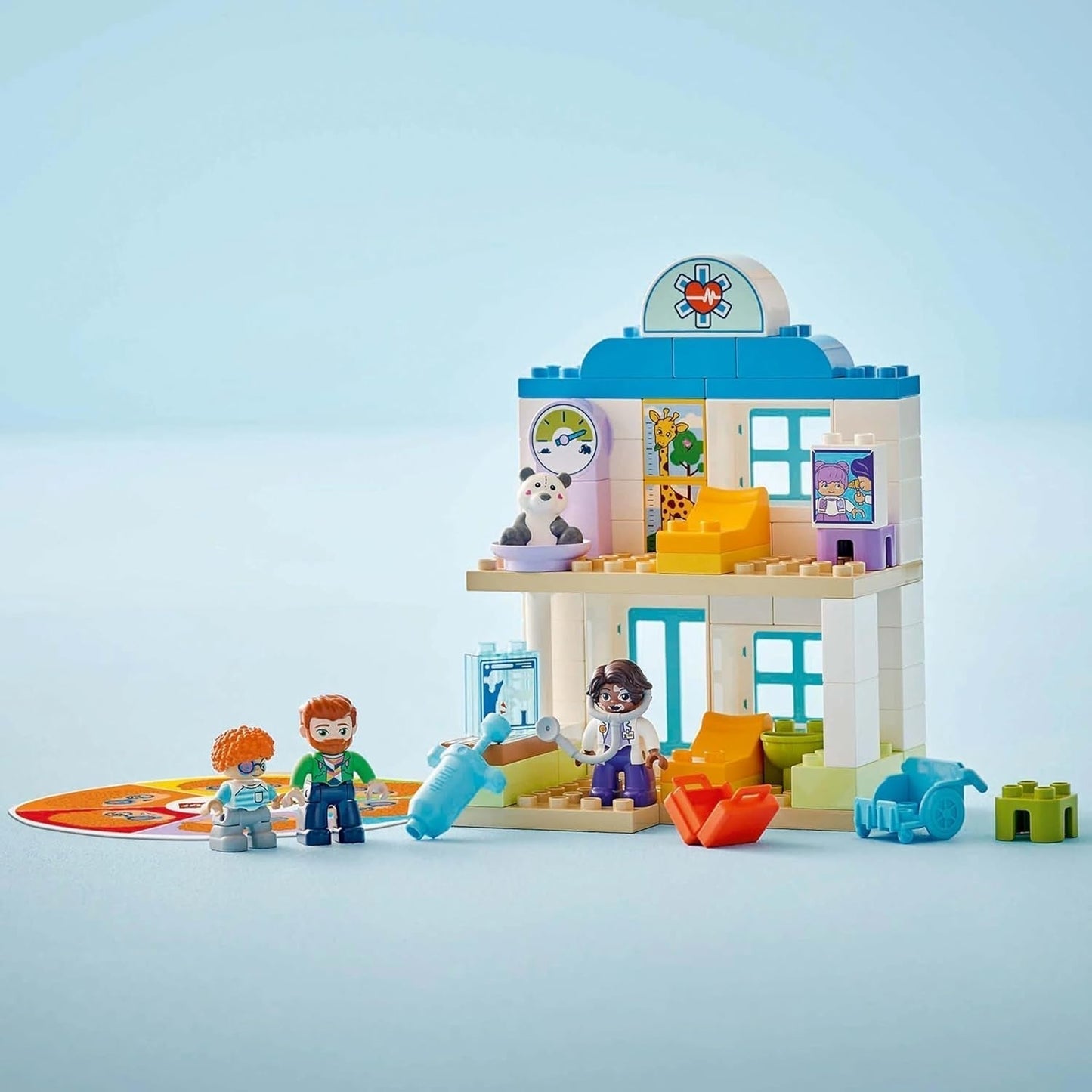 LEGO DUPLO Eerste bezoek aan de dokter in de stad, Bouwspeelgoed, Speelset om de fijne motoriek te bevorderen, Cadeau voor peuters vanaf 2 jaar, Educatief speelgoed, Ziekenhuisrollenspel 10449 Bouwsets Besuche den LEGO-Store