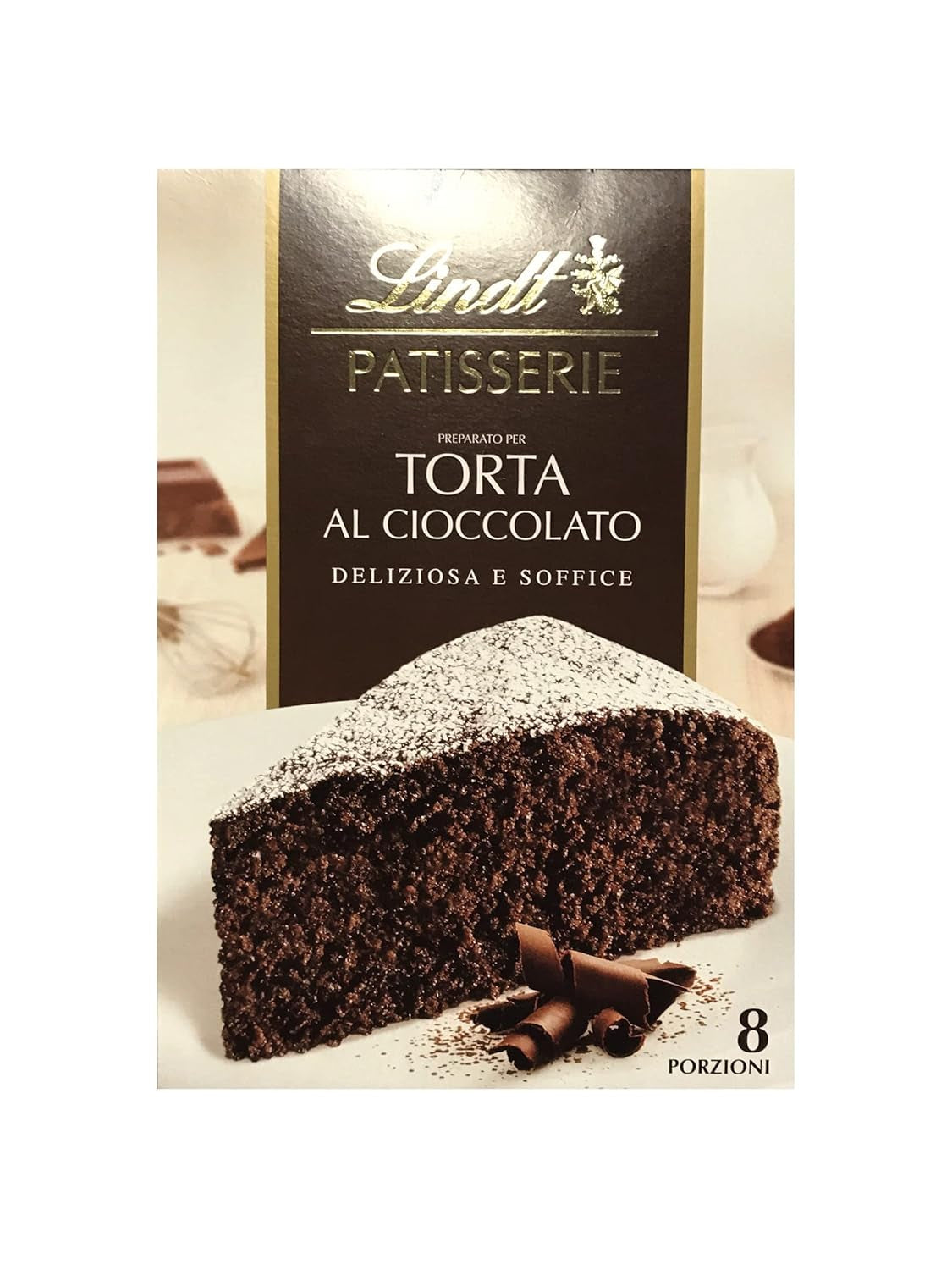 Lindt & Sprüngli Feines Backen Kuchenmischung, Backmischung, 8 Portionen, Lactosefrei, 400 G Mengsel voor bakken en koken Naty Shop Schokoladenkuchen