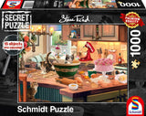 Schmidt Spiele 59919 Geheime puzzel, Aan de keukentafel, 1.000 stukjes, Kleurrijk, Grote puzzel Naty Shop Standaard titel