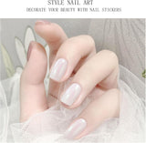 JMEOWIO Nagelfolie Glitter Gel Nagelfolie Zelfklevende nagelsticker UV-verhardende nageldecoratie Ontwerpaccessoires