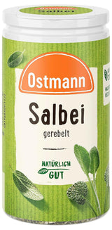 Ostmann Gewürze - Salie gerebelt | Würziges Kräuteraroma für Fleisch- en Gemüsegerichte | 10 g per dosis