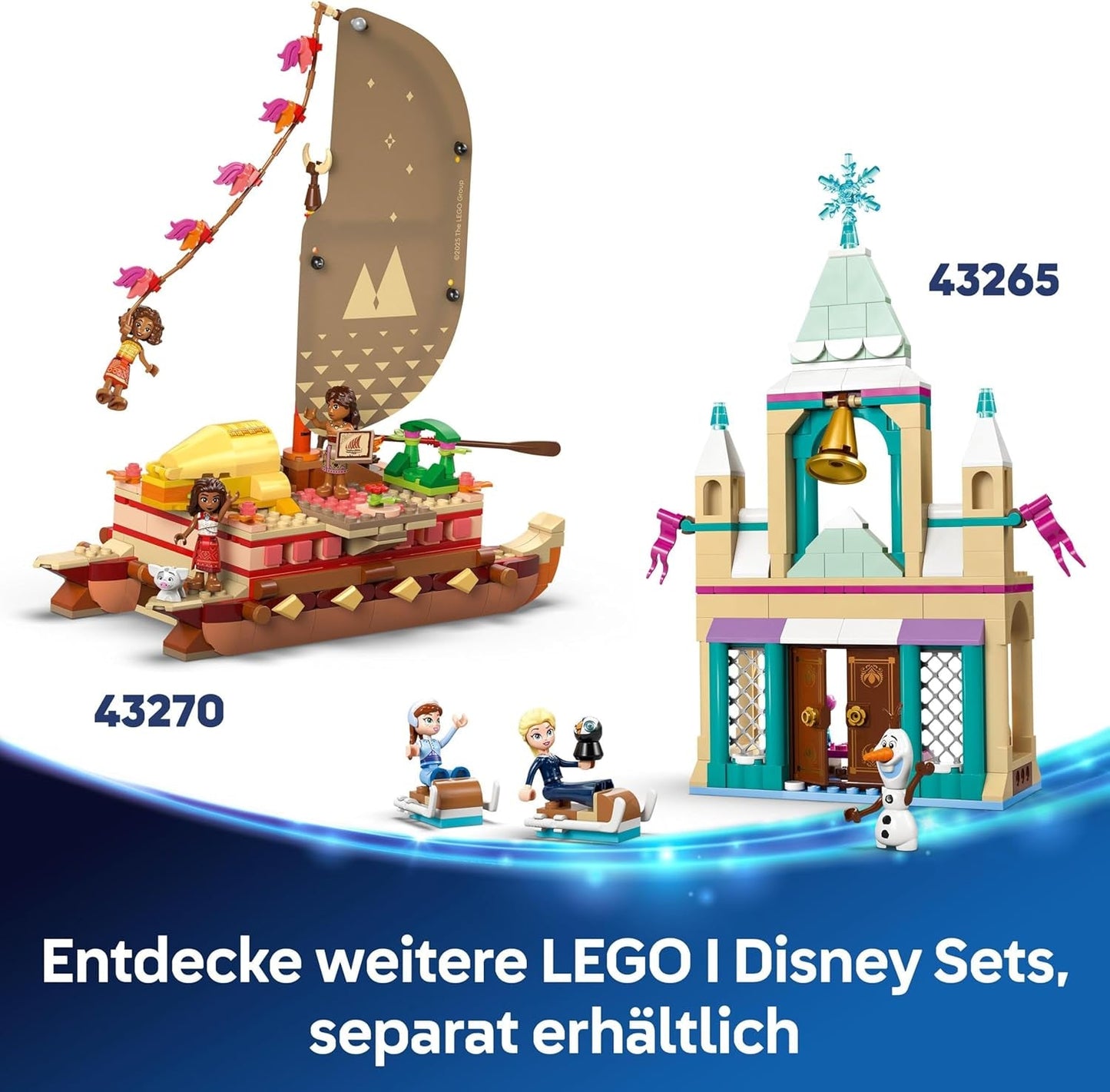 LEGO Disney Princess kasteel Assepoester en paardenkoets, set voor meisjes vanaf 6 jaar, fantastisch speelgoed met prinses Assepoester en charmante prins mini-poppen, cadeau-idee voor Disney-fans 43275 Bouwsets Beuche in LEGO-Store