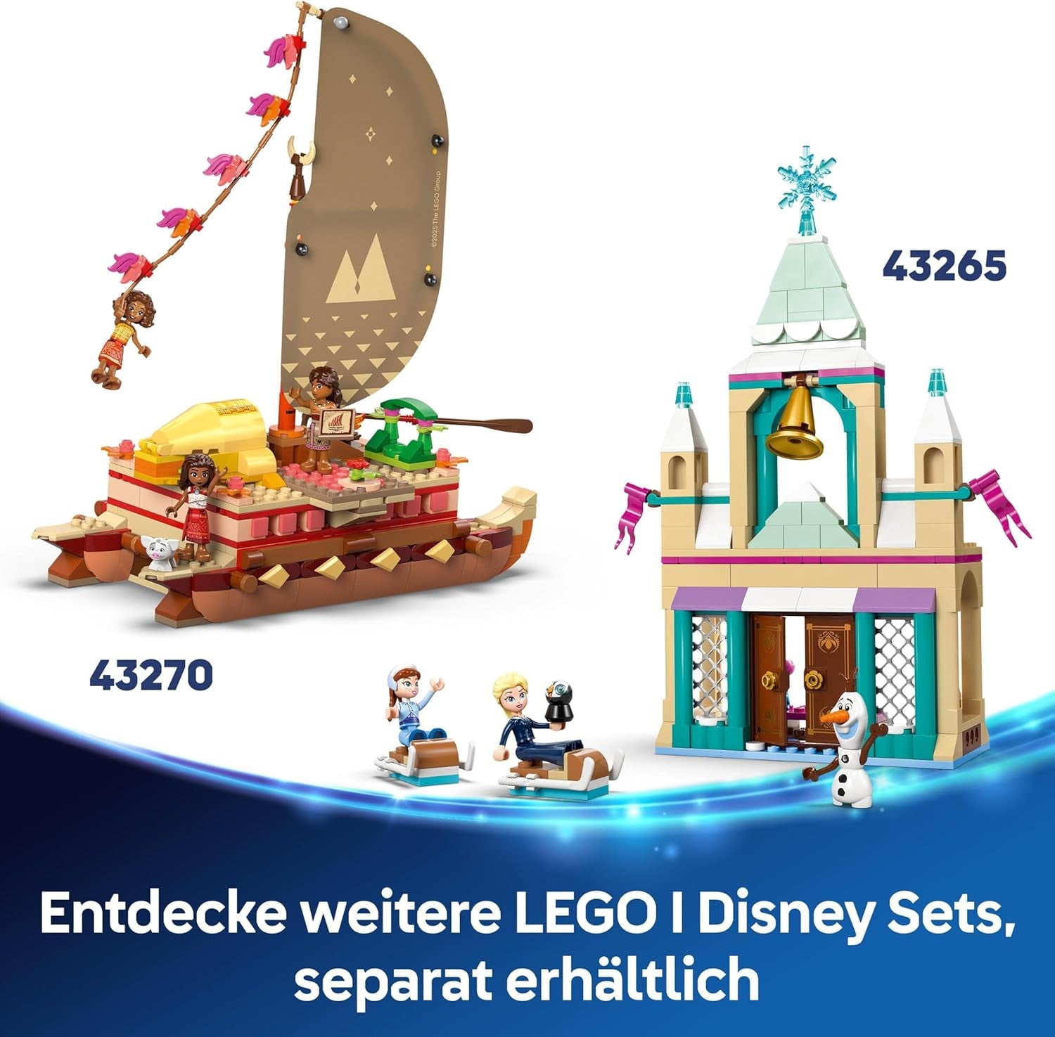 LEGO Disney Princess kasteel Assepoester en paardenkoets, set voor meisjes vanaf 6 jaar, fantastisch speelgoed met prinses Assepoester en charmante prins mini-poppen, cadeau-idee voor Disney-fans 43275 Bouwsets Beuche in LEGO-Store