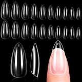Makartt acryl nagelhouder, magnetische nagelhouder, nagelhouder, transparant roze nagelhouder met 48 zelfklevende stopverf