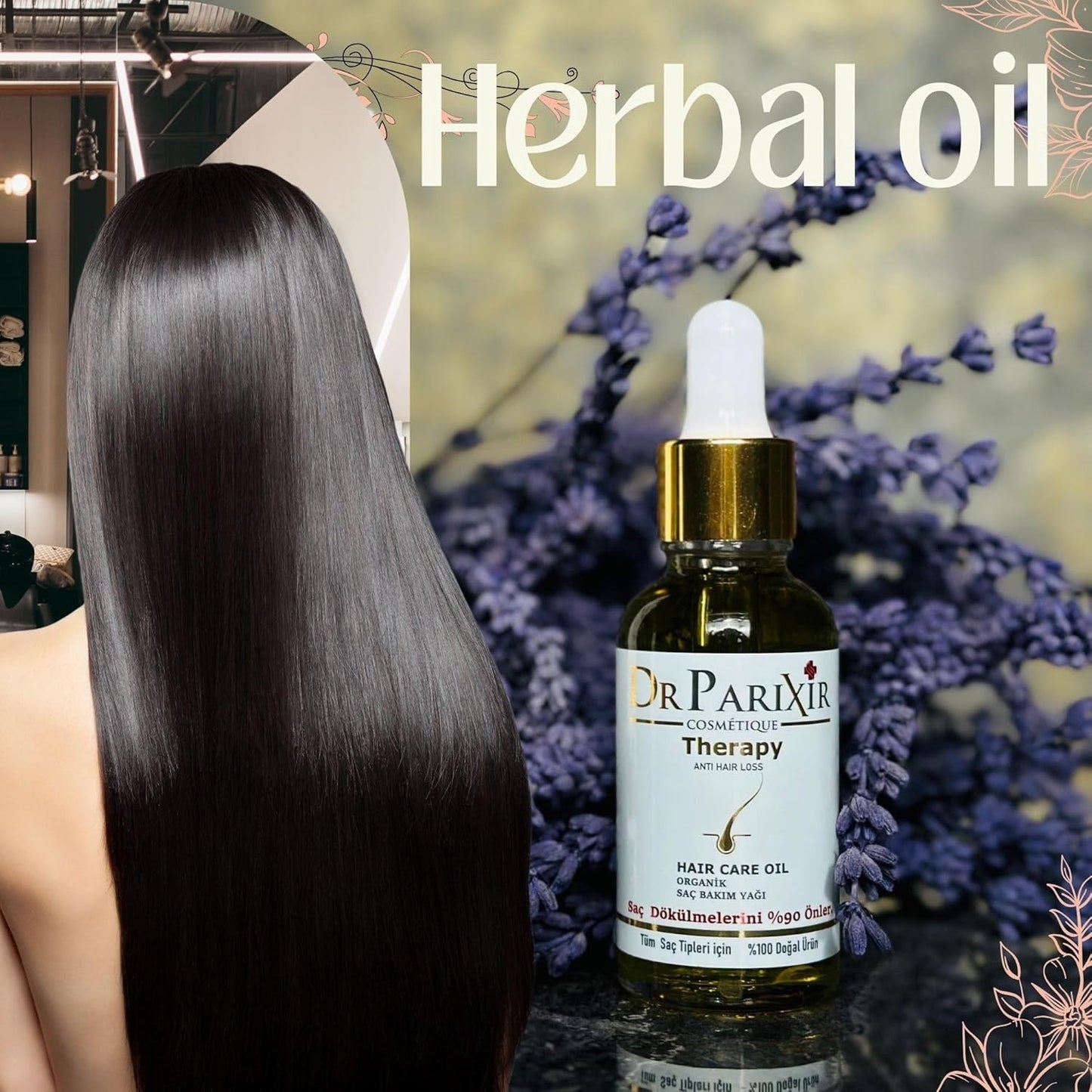 Dr Parixir Anti-Hair Loss Serum - Effectieve oplossing met olijfolie en rozemarijn, 30 ml | Vermindert haaruitval en versterkt de haarwortels Naty Shop Hair Care