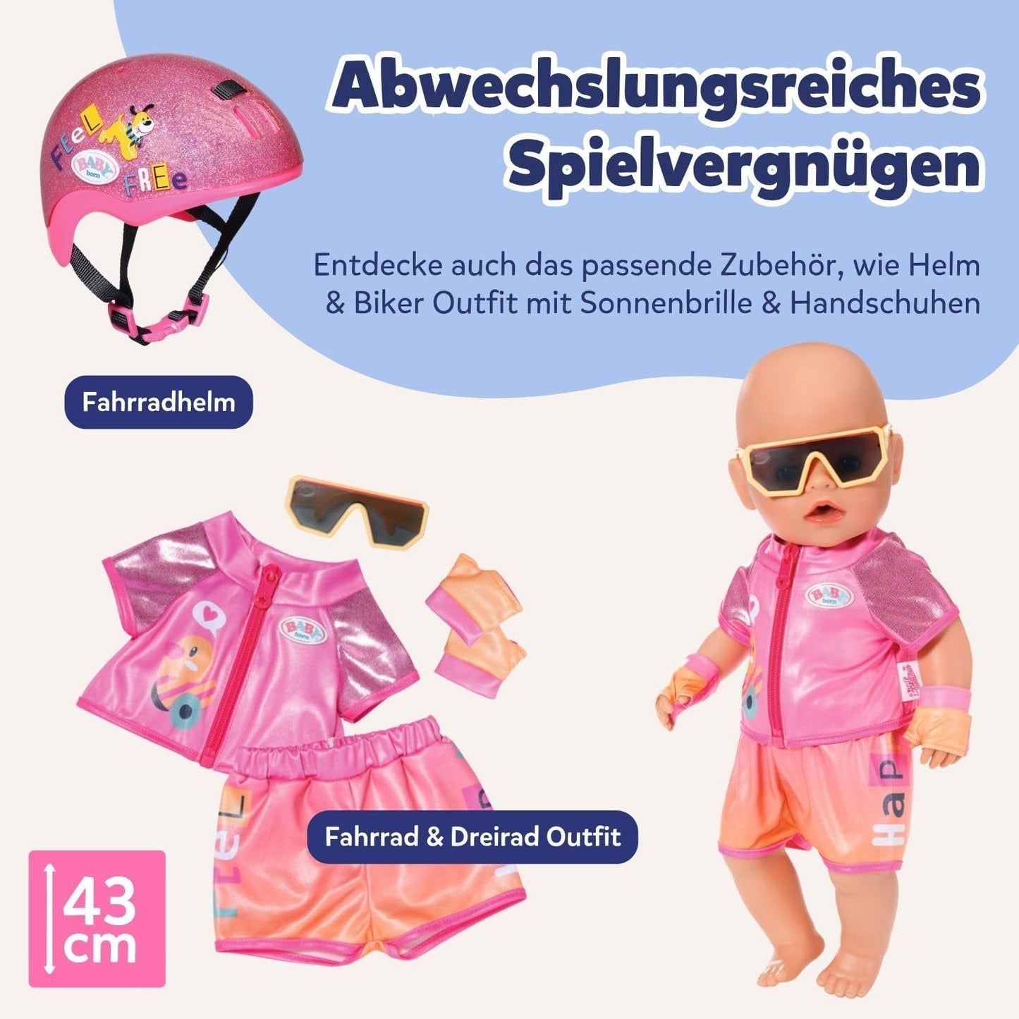 BABY Born My First Swimmer Girl - Pop van 30 cm - Badpop met draaimechanisme, Waterdicht - Werkt zonder batterijen - Geschikt voor kinderen van 1 jaar en ouder