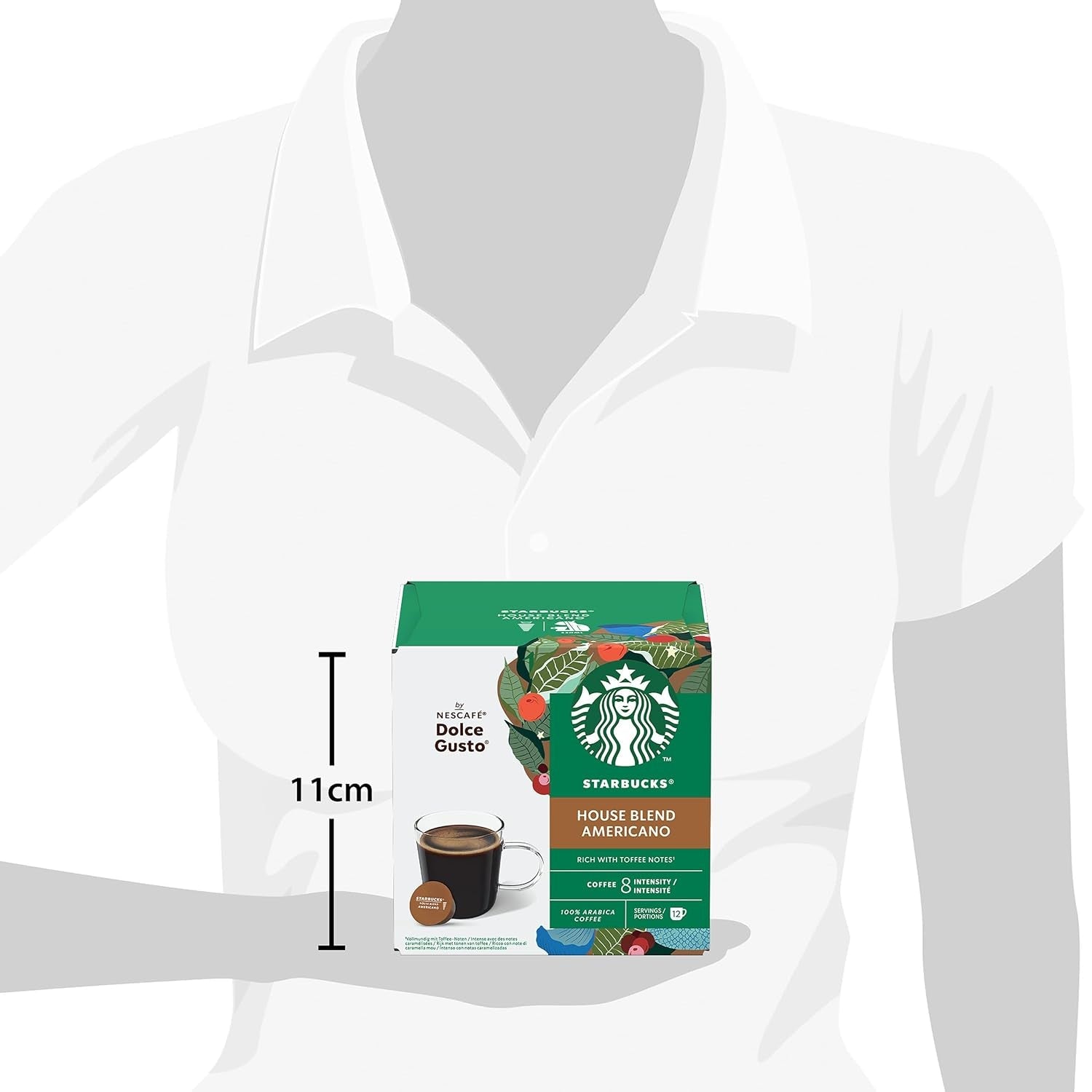 STARBUCKS House Blend van Nescafé Dolce Gusto, Mittlere Röstung, Kaffeekapseln 6 x 12 (72 Kapseln)