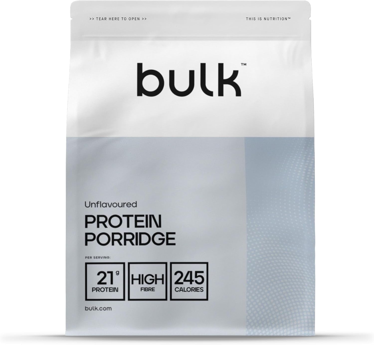 Volledige eiwithavermout, bulk, eiwitrijke havermout, wei, vezelrijk, eiwitpap, zonder smaak, 1kg