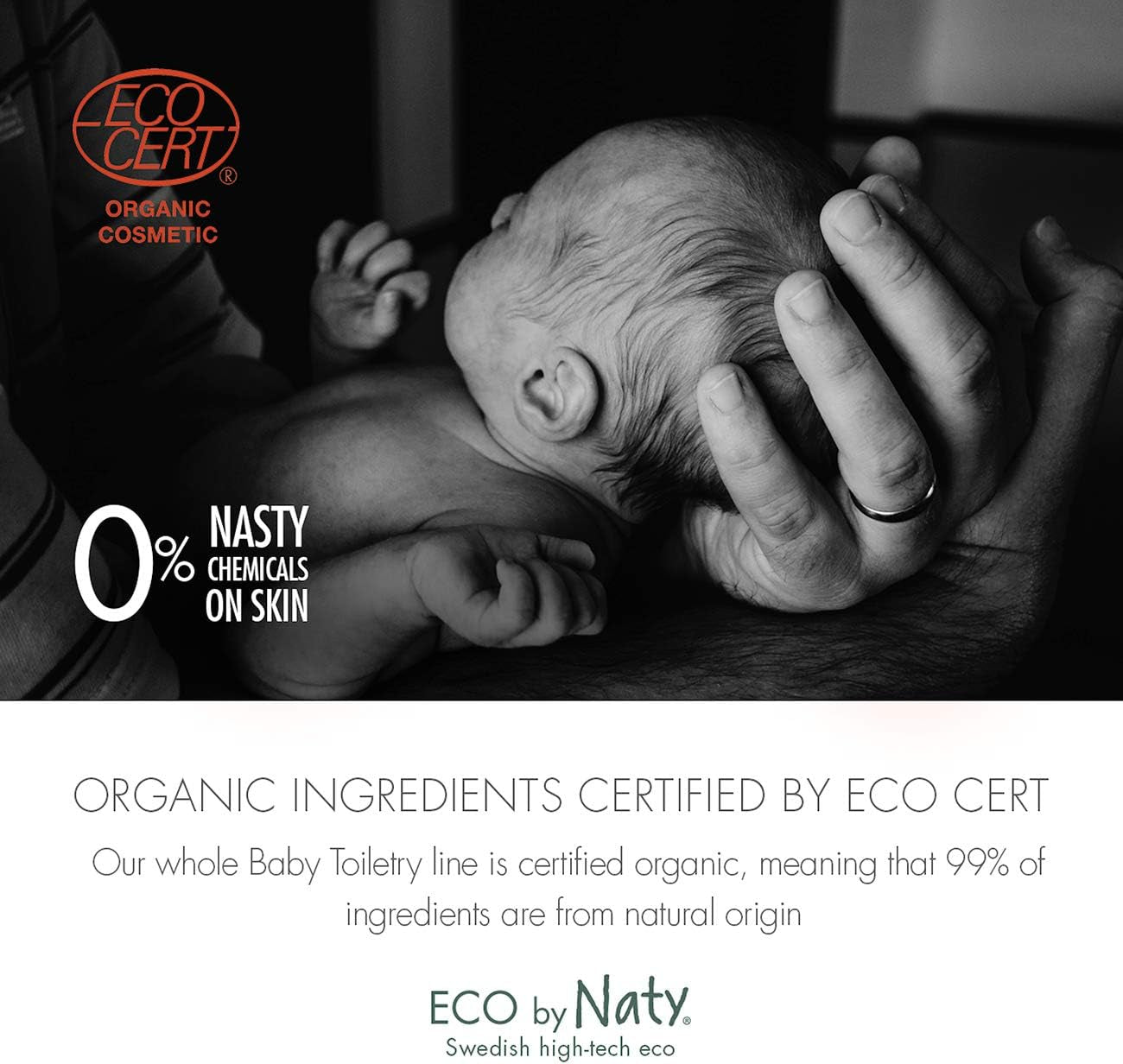 Eco by Naty, wondzalf voor baby's, biologische plantaardige ingrediënten met 0% geur, hypoallergeen en dermatologisch getest, tube 50 ml Kinderen - Bad en Huidverzorging Naty Shop