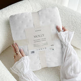 Molly Elegante sprei in wit 220 X 240 Cm Veelzijdige sprei als sprei of banksprei Gooi deken voor bed en bank Dekenstijl Ideaal als sprei Bedden en dekens Besuche den ROOM99-Store