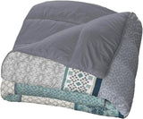 Bleu Câlin Bedrukt 1 persoons Hermance dekbed, polyester, blauw/grijs, 140 X 200 Cm Quilts en quilts Naty Shop Blauw/grijs/rood 220X240 Cm