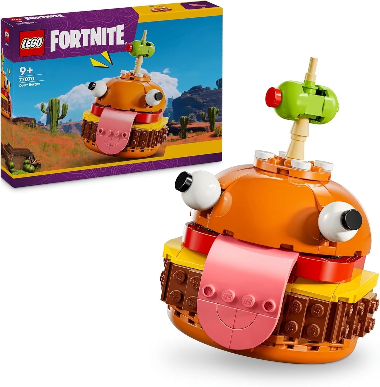 LEGO Fortnite Durrr Burger, videogamebouwset voor gamers vanaf 9 jaar, displaymodel, verzamelfiguur, cadeau voor kinderen, tieners en volwassenen, verzamelobject 77070 Bouwsets Bekijk de LEGO-Store standaardtitel