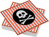 ARTS DE LA TABLE 20 katoenen servetten, 33 X 33 cm, 3-laags, piratenvlag