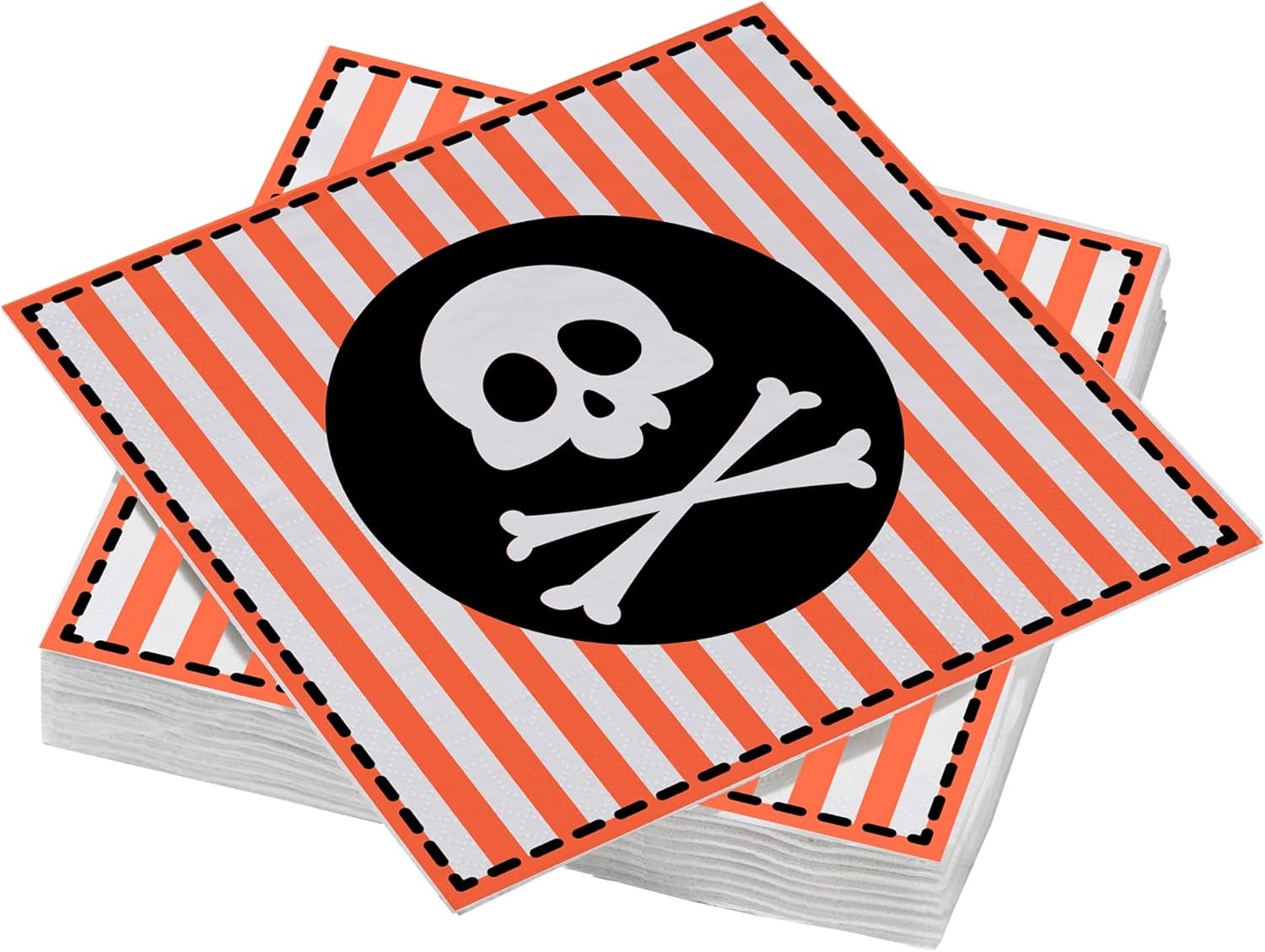 ARTS DE LA TABLE 20 katoenen servetten, 33 X 33 cm, 3-laags, piratenvlag