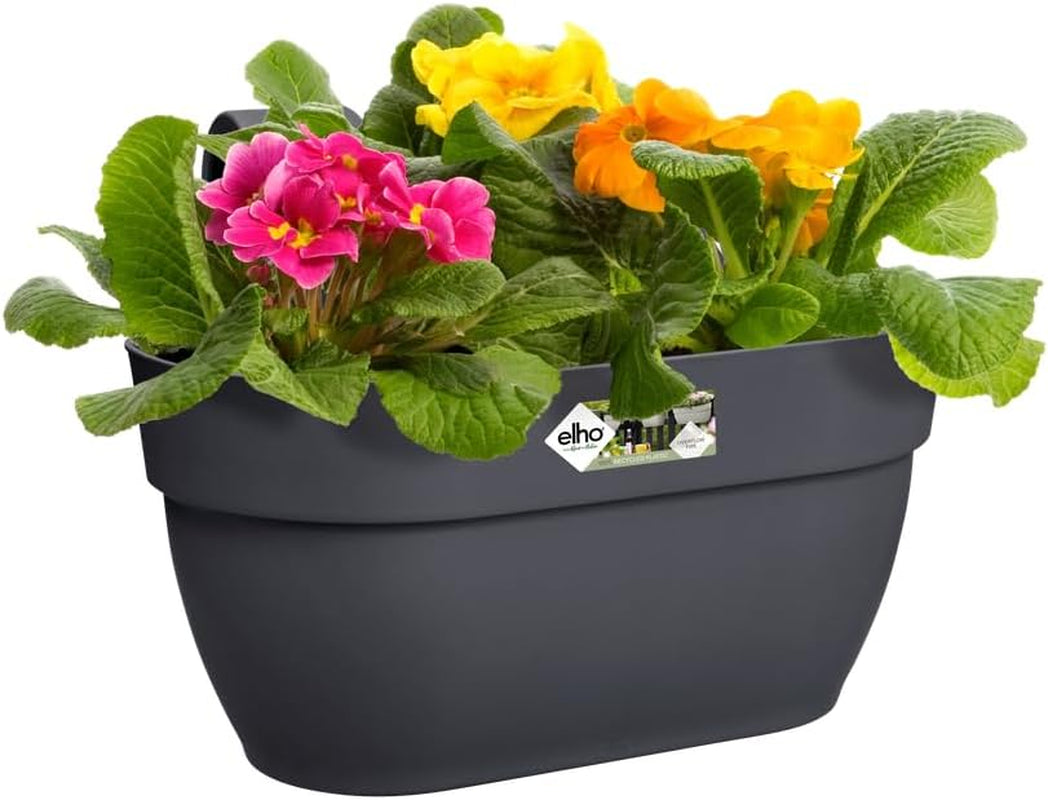 elho Vibia Campana Easy Hanger M 36 - Pot voor balkon en buiten - Ø 36,0 x H 26,5 cm - Zwart/Antraciet