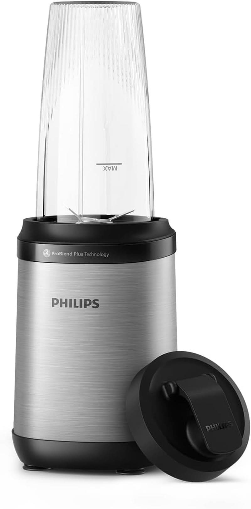 Philips Standmixer en Smoothie Maker – 600W, 2 Liter Becher, Homeid-App, 2 Geschwindigkeitsstufen + Impulsfunctie, Problend, Ice-Crush-Funktion (HR2291/41) Keuken Naty Shop 800 Watt - Smoothie Maker