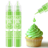 Gelvoedselkleuring - HXDZFX 2×30ml, suikervrije voedselkleuring, sterk geconcentreerd, voor het versieren van taarten, witte fondant, bitterkoekjes, koekjes, bakken, paaseieren, slijm (druivenpaars)