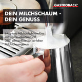 GASTROBACK espressomachine met molen inclusief melkkannetje, aandrukker en RVS portafilter - Barista espressomachine met melkopschuimer - Espressomachine met 30 maalstanden