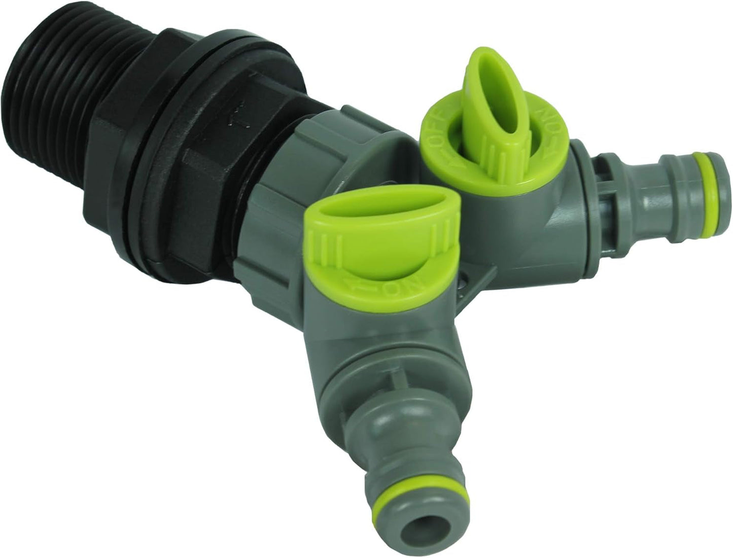 Tankfitting met afsluitklep 26,44 mm buitendraad 3/4 "snelkoppeling regentonfitting regenton watervaten 1 stuk