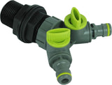 Tankfitting met afsluitklep 26,44 mm buitendraad 3/4 "snelkoppeling regentonfitting regenton watervaten 1 stuk
