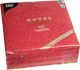 Papstar, 50 servetten "ROYAL Collection" 1/4 vouw 40 Cm X 40 Cm Bordeaux "Casali", #84880
