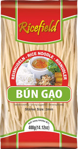 Rijstveldrijstnoedels, vermicelli, 2 mm, Bun Gao (1 x 400 g)