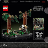 LEGO 75353 Star Wars Pursuit on Endor - Dioramaset, Return of the Jedi met Luke Skywalker, Princess Leia & Scout Trooper en Speeder Bikes, bouwsets ter ere van het 40-jarig jubileum Besuche in LEGO-Store