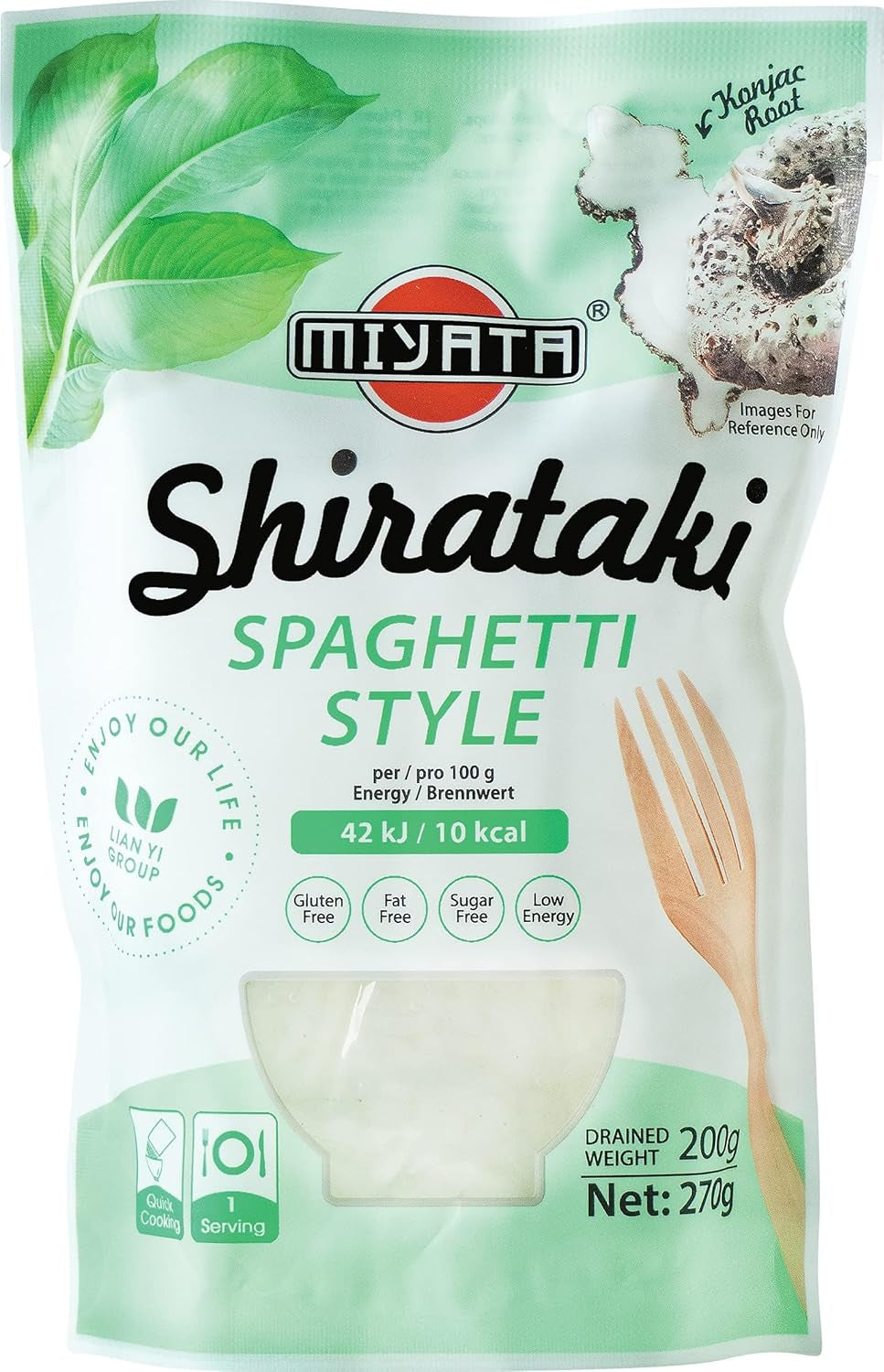 Miyata Shirataki Udon Noedels Konjacmeel, 6 stuks (6 x 270 g)