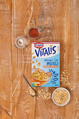 Dr. Oetker Vitalis Less Sweet Crunchy Pure: Krokante muesli met 30% minder suiker, verpakking van 5 (5 x 600 g)