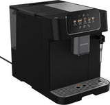 GRUNDIG KVA 6230 volautomatische espressomachine met melkopschuimer, roestvrijstalen molen met 13 maalstanden, bonenreservoir 250 g, afneembaar waterreservoir 2 liter, pompdruk 19 bar, touch display, zwart