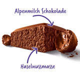 Milka MMMAX Noisette – Alpenmelkchocolade met een delicate en romige hazelnootvulling – 250g