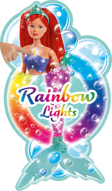 Simba 105733656 - Steffi Love sprankelende zeemeerminpop (39 cm) - Gloeiende zeemeermin van kleur veranderende lichtgevende regenboog, waterdicht speelgoed voor kinderen vanaf 3 jaar