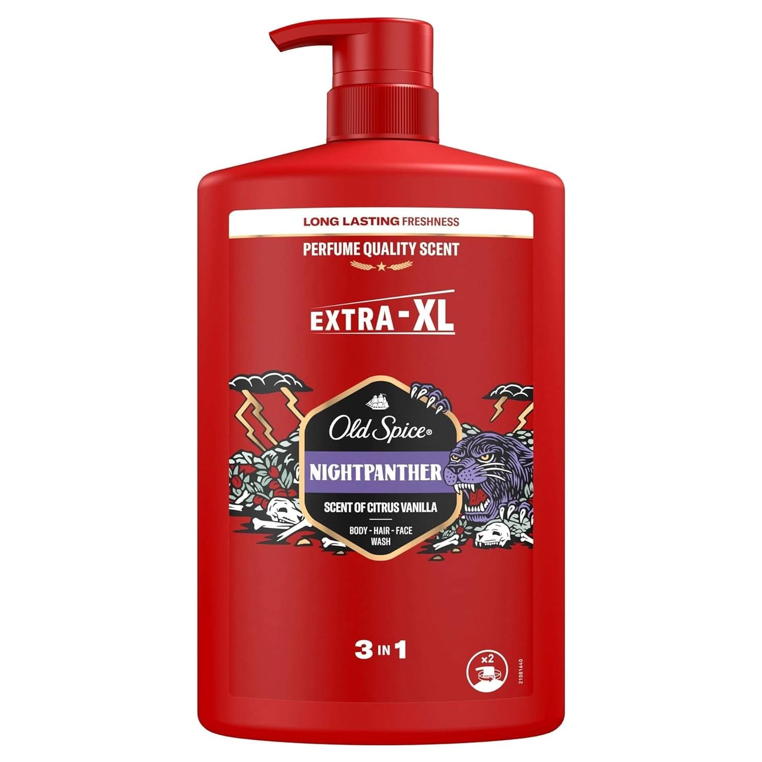Old Spice Captain 3-in-1 douchegel en shampoo voor mannen, 1 liter douche en bad Naty Shop Nightpanter