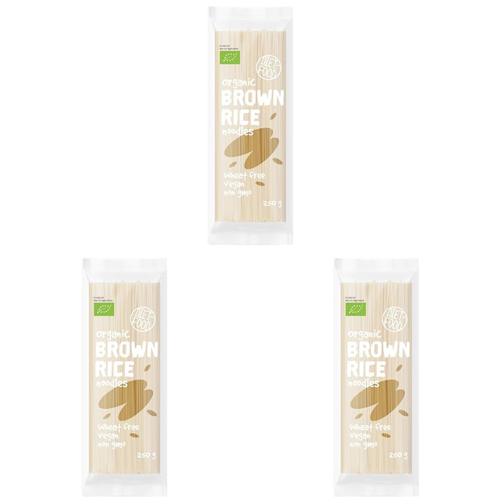 DIET-FOOD Bio Buchweizen Soba Nudeln Lebensmittel Pasta Veganistisch Glutenvrij Lactosefrei Sojafrei Nudeln für Vegetarier en Veganer 250 Gram