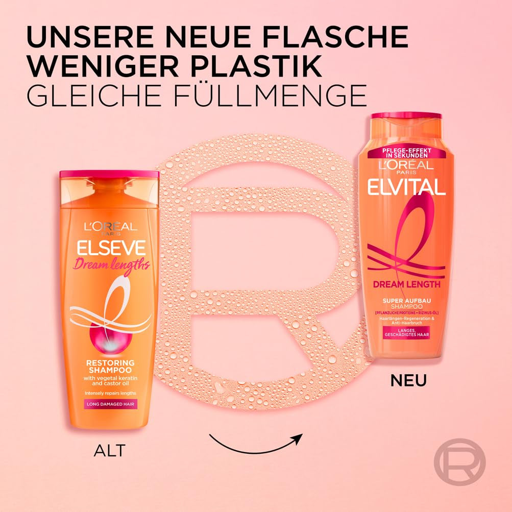 L'Oréal Paris Elvital Dream Length Super Building Shampoo, voor dromerig lang haar L'Oréal Douche en Bad