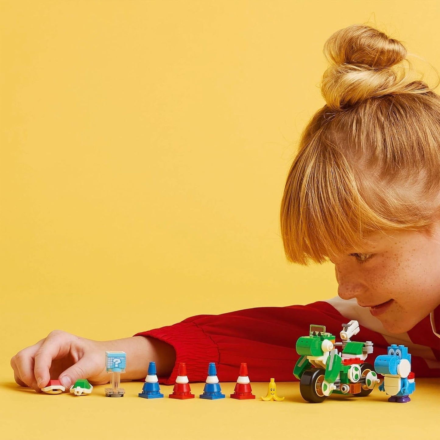 LEGO Super Mario: Mario Kart - Yoshi Bike, Nintendo Adventure Collectible Set, Cadeau voor kinderen, jongens, meisjes en gamers vanaf 7 jaar, Yoshi Figure Collection Set 72031 Bouwsets Besuche in LEGO-Store