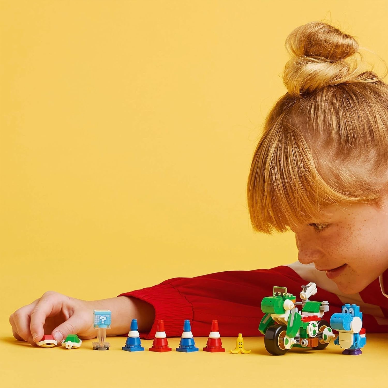 LEGO Super Mario: Mario Kart - Yoshi Bike, Nintendo Adventure Collectible Set, Cadeau voor kinderen, jongens, meisjes en gamers vanaf 7 jaar, Yoshi Figure Collection Set 72031 Bouwsets Besuche in LEGO-Store
